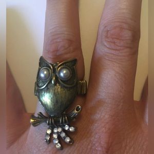 Metal Owl Ring